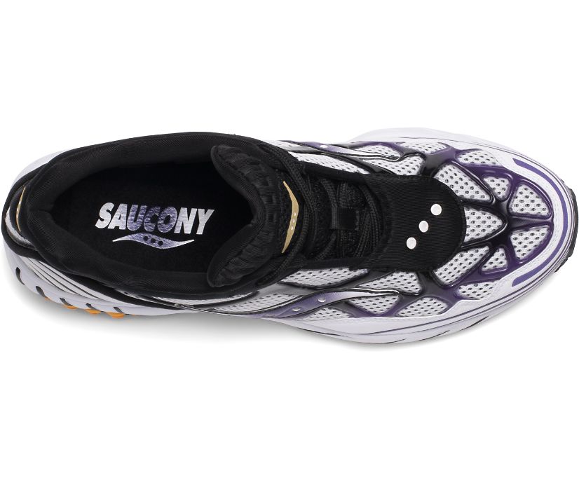 Women's Saucony Grid Web Originals White / Purple / Yellow | Singapore 010PJJQ